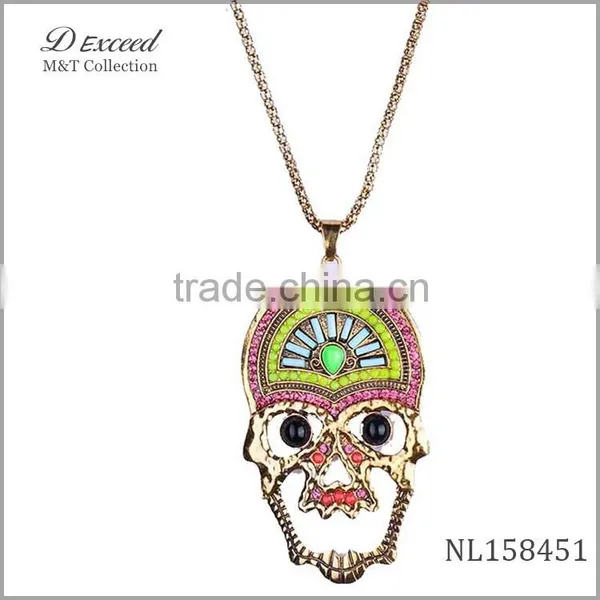 Fashion Alloy Skull Necklace,wholesale Cheap Skull Necklace photo-2
