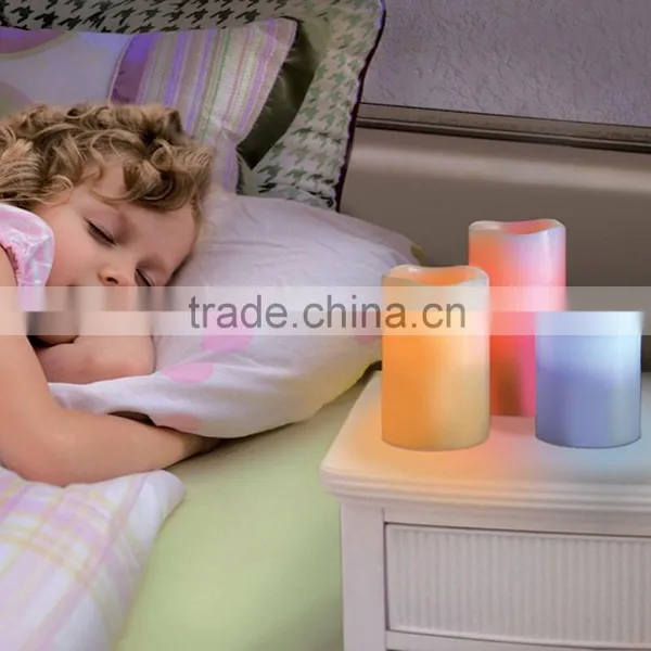 Battery-Operated Real Wax Flameless Candles LED Color-Changing Candles With Remote and Timer photo-4