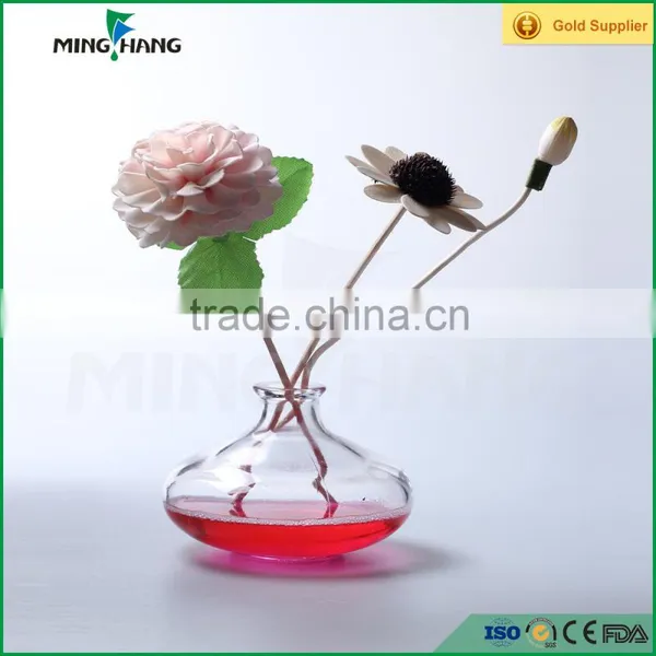 Round Shap Reed Decorative Diffuser Glass Bottles With Cork photo-2
