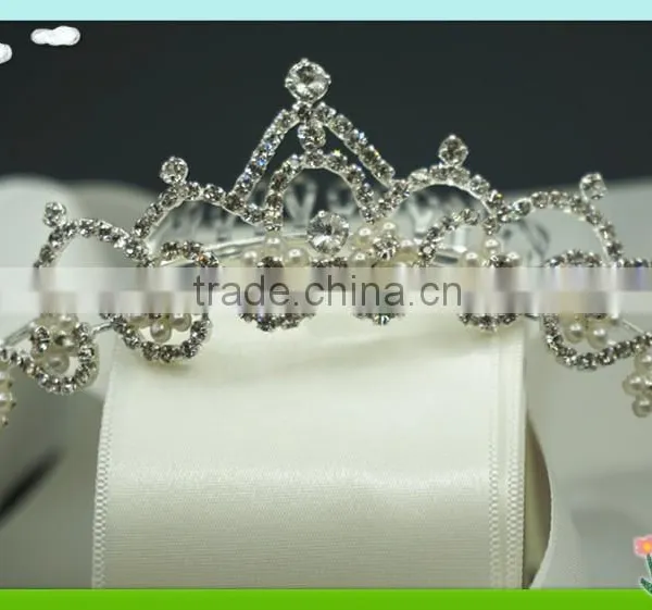 Wholesale Bling Bling Rhinestone Wedding Crowns photo-2