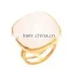 Natural Milky Chalcedony Gemstone Ring 2016