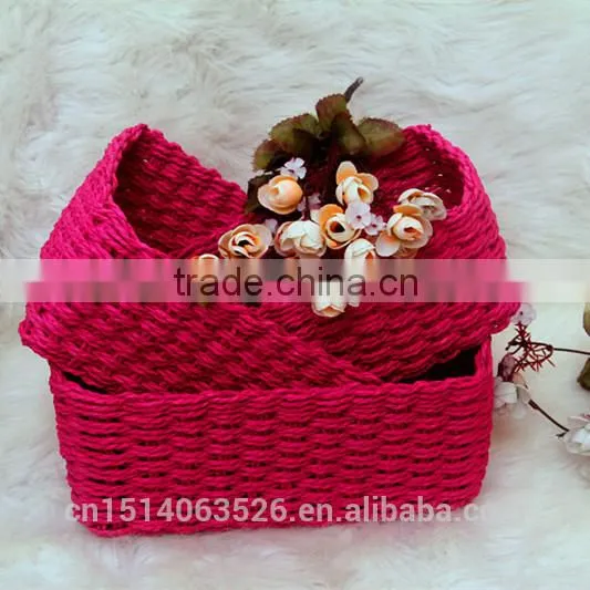 Set of 3 Cheap Gift Baskets, Fruit Baskets, Flower Baskets-roseo photo-3
