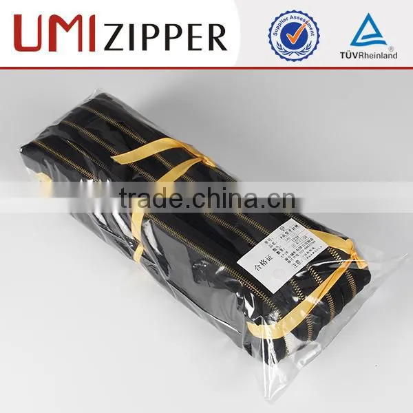 Guangzhou 5 Zipper With Zip Puller Gold Long Chain Metal Zip photo-5