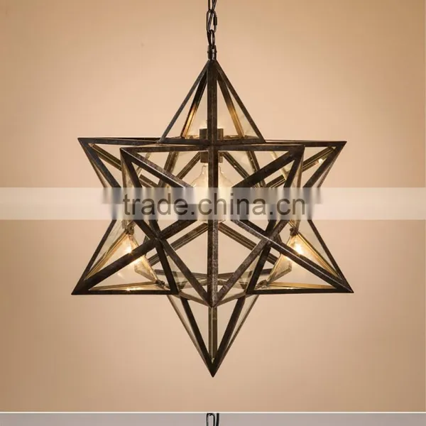 Antique Ancient Style Lamp Resin Glass Material Lighting Pendant Light photo-5