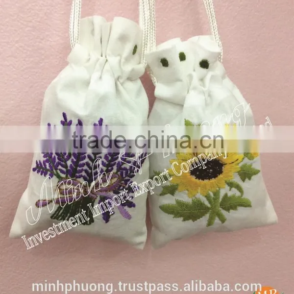 Size 10x15 cm Spa Sachet Flower Hand Embroidery Cloths Fragrant Bag photo-5