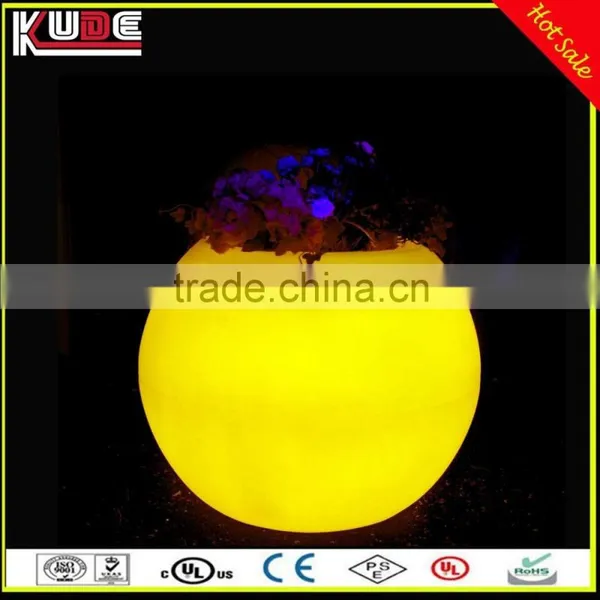 Indoor and Outdoor Decoration Light IP65 Waterproof Round Ball Flower Pot With LED RGB Light Up photo-3