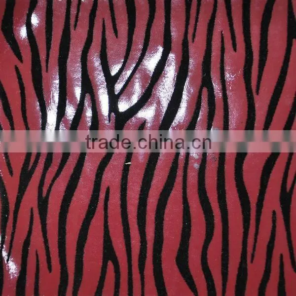 PU Flock Material for Handbags Use