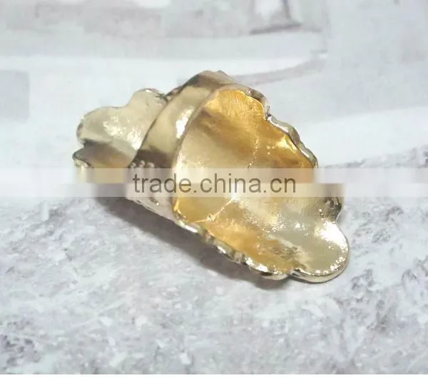 Punk Metal Carved Flower 3 Colors Retro Design Rings photo-6