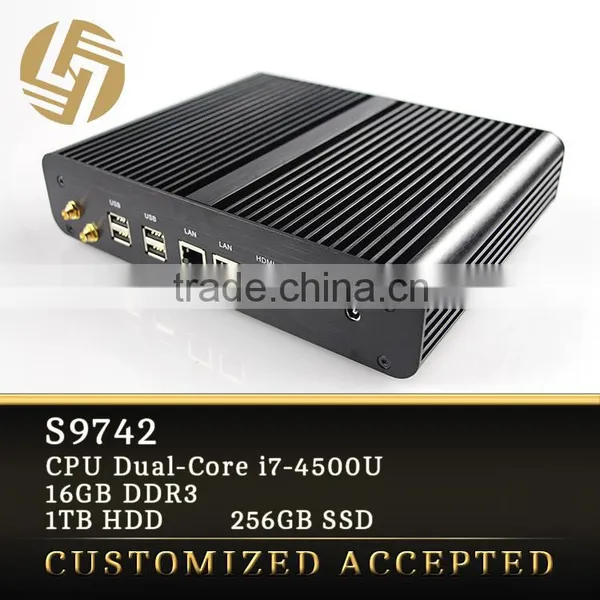Super I7 16GB RAM 1TB 2 Ethernet Mini PC Desktop 4k Computer