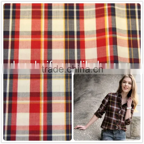 Stripe Check Yarn Dyed tc Fabric Long Sleeve Shirt for Men or Women