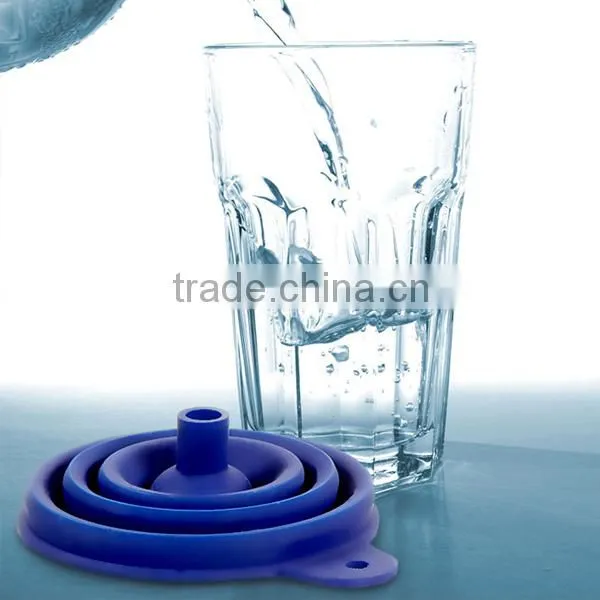 Outdoor Camping Travel Folding Design Portable Silicone Funnel photo-5