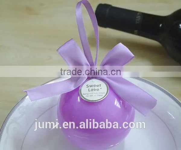Plastic Round Ball Wedding Favors Candy Box Christmas Gift Box photo-3