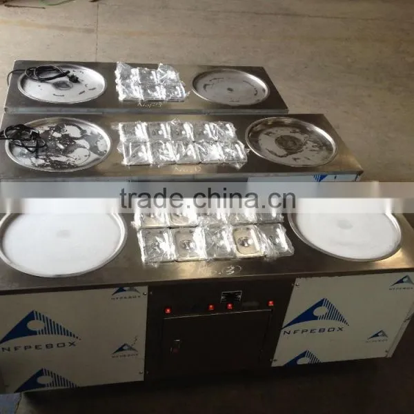2016 Promotion! Whole New Double Pan Fried Ice Cream Machine for Sale Factory Type Good Price photo-5