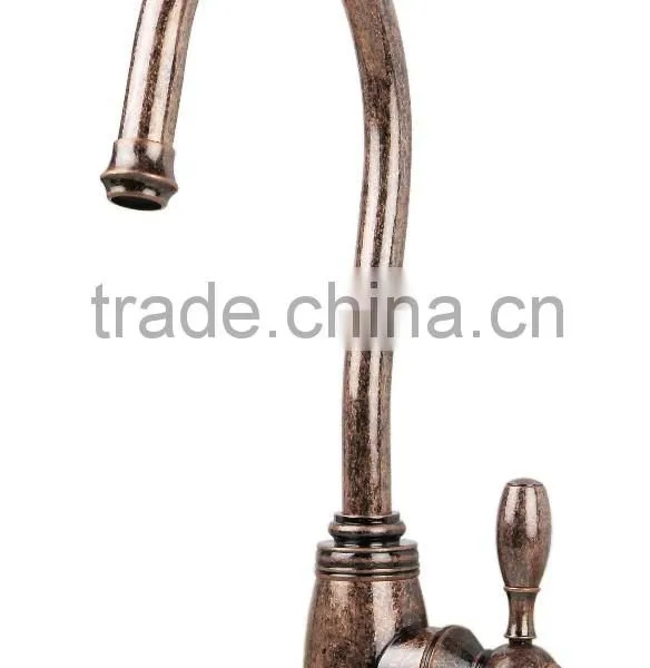 Italian Crown Antique Brass Kitchen Faucet
