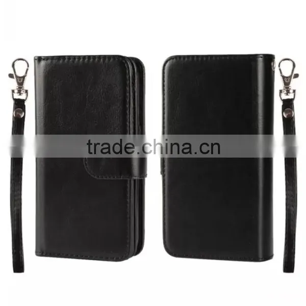 Separable Flip Wallet Leather Phone Case Cover With Lanyard Card Holders for Iphone 7 6 6s Plus 5s se for Coolpad Catalyst photo-2