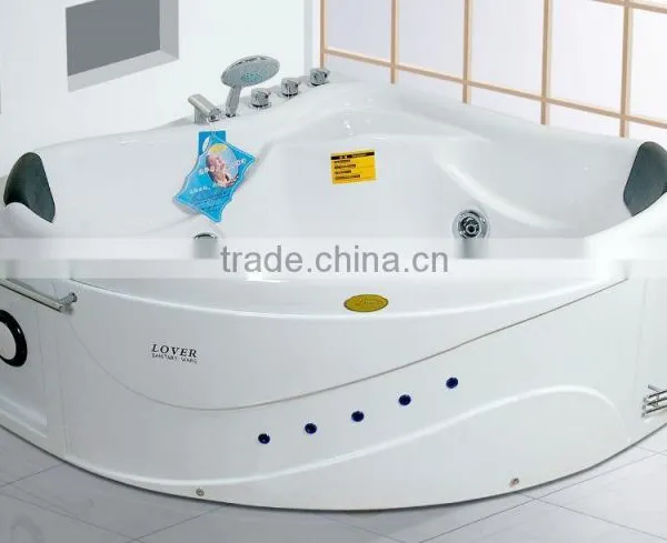 China Supplier Bathroom Corner Whirlpool Bath Tub CE Two People Indoor Whirlpool Massage Bathtub 1500 photo-6