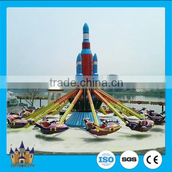 Kiddie Outdoor Playground Equipment 16 / 20 / 24 Seats Self Control Plane Rides Controllable Helicopter Rides photo-6