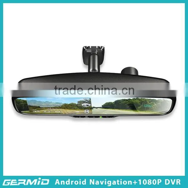 Android Rearview Mirror Car GPS System With DVR photo-4