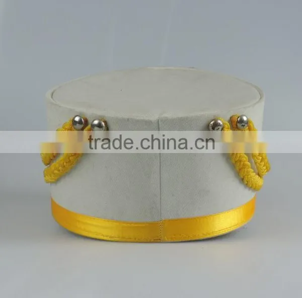 White Musical Playing Cap Top Hat Hard Hat photo-3