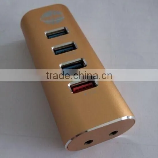 OEM Led Logo!!!maggic Mirror 4 Port Usb Hub With Competitive Price From Shenzhen Aotech photo-2