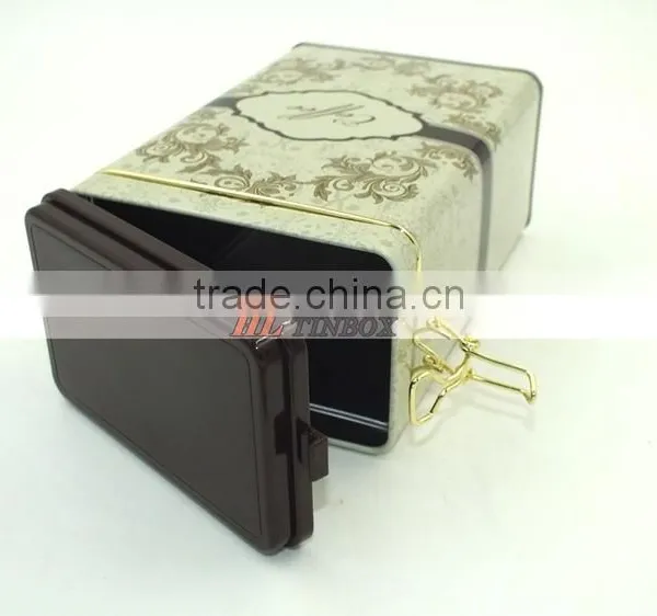 Retangular Metal Tin Boxes Sealed With Plastic Lid photo-3
