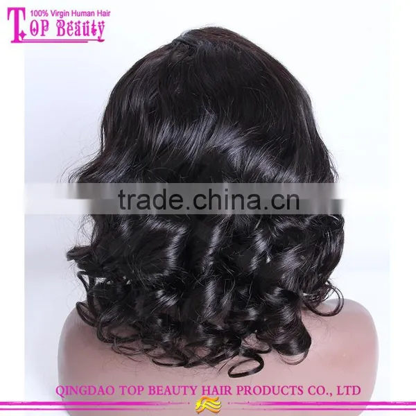 2016 Hot Selling 16 Inches Human Hair Wig Lace Front Wig Brazilian Human Hair Lace Wig photo-3
