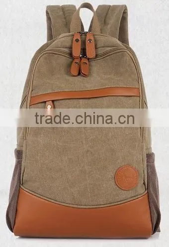 Custom Stock Girl Campus Backpack School Book Shoulder Bag Canvas Backbag photo-2
