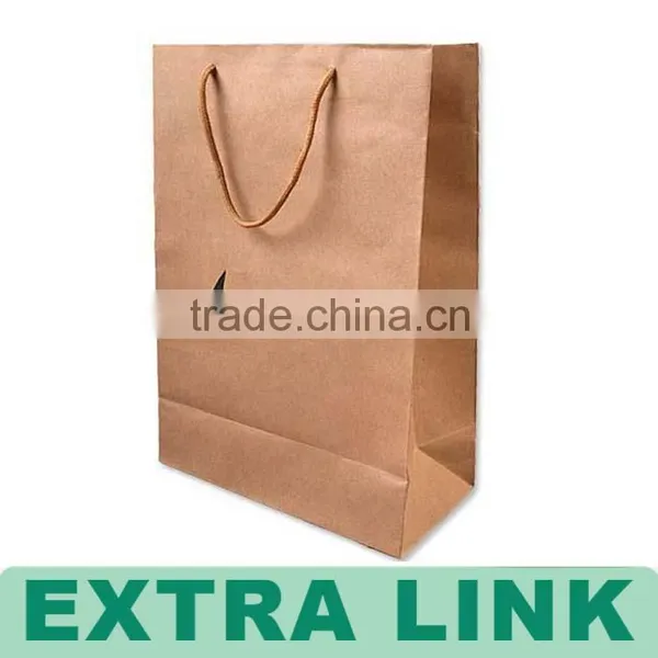 Promotional Custom Logo Printed Fancy White Brown Craft Paper Bag Wholesale photo-5