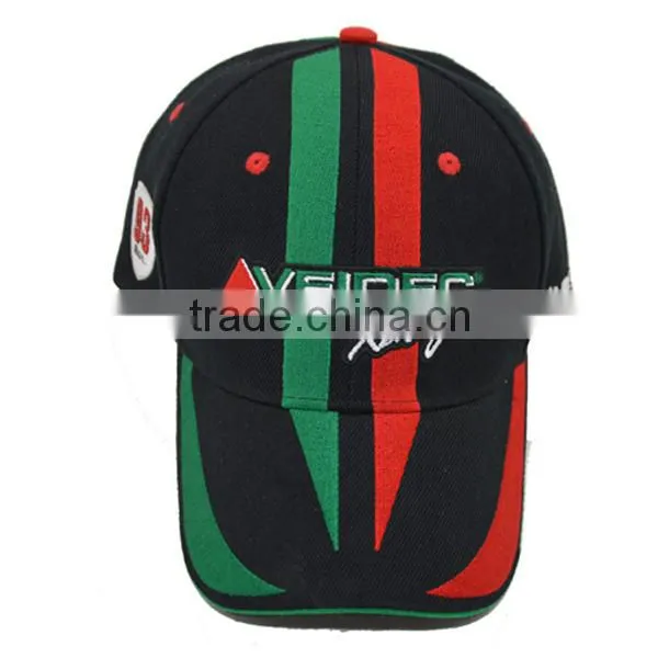 Long Bill 6 Panel Cotton Promotional Custom Baseball Cap photo-2