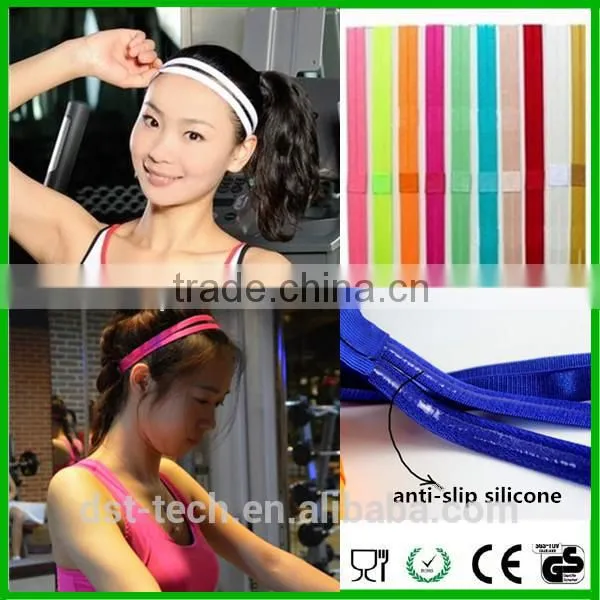 Unisex Custom Logo Stylish Sports Cotton Bulk Sweatband Headband photo-5
