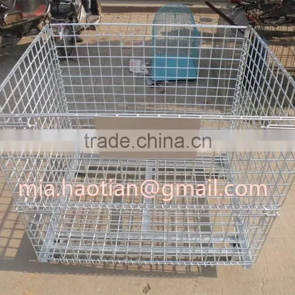 800x900x1200mm Foldable Galvanized Iron Basket Pallet Mesh photo-2