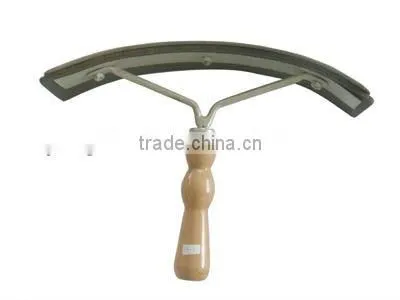 Horse Sweat Scraper With Wooden Handle