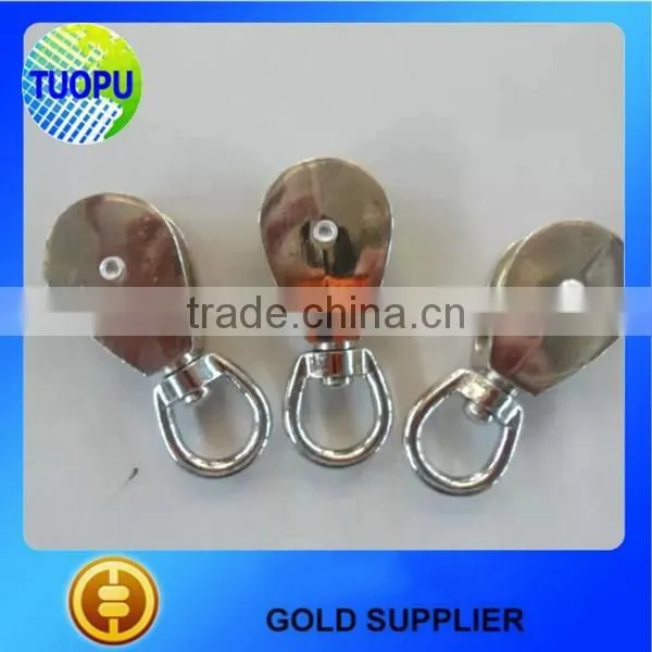 Tuopu Stainless Steel Swivel Eye Single Sheave Rope Pulley Block photo-4