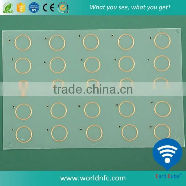 PVC 5*5 Fudan F08 RFID Inlay Sheet photo-3