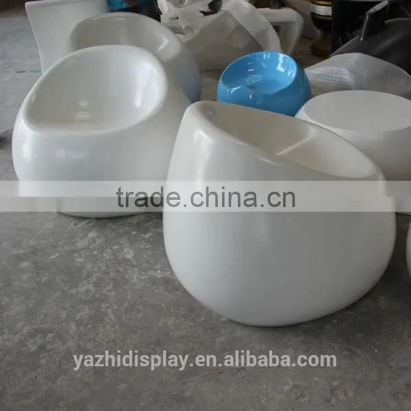 European Style Relaxing Fiberglass Material Half Ball Chair photo-2