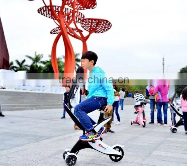 New Arrival Folding Mini Pedal Leisure Exercise Bike For Kids/Adults, 3 PV Wheels Aluminum Alloy Pedal Bikes For Wholesale photo-3