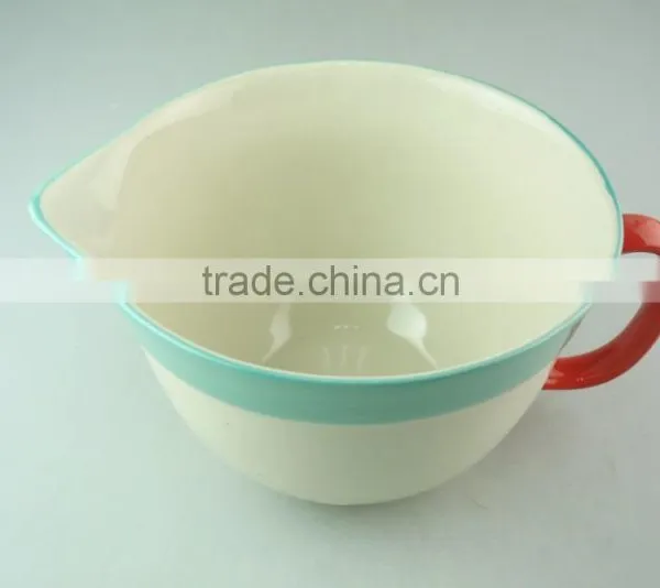 Big Round Ceramic Cup With Handle , Eco-friendly, Stocked Ceramic Cup for Wholesale photo-2