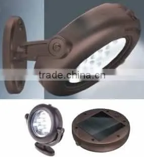 Outdoor Solar LED Wall Delux Round Puck Light photo-2