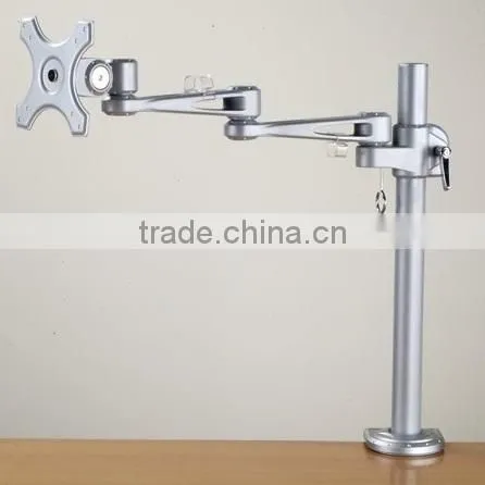Auminum single LCD monitor arm table mount
