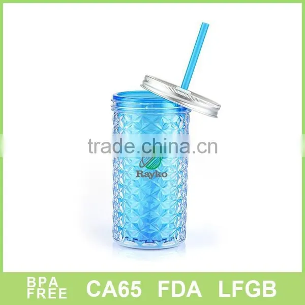 BSCI FDA LFGB DISNEY Approved Plastic Soft Drink Mugs Soft Drink Mugs Manson Jars With Metal Lid photo-4