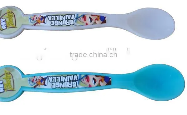 Baby Safty Product Plastic Cold Color Changing Spoon photo-3