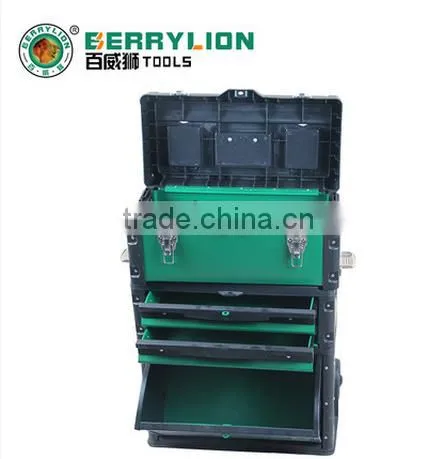 BERRYLION Trolley Tool Box Plastic Work Boxes Hand Tools With High Quality photo-4