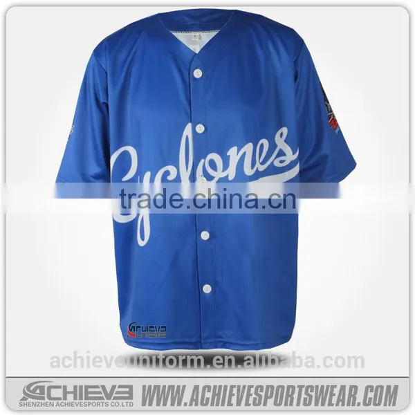 2017 Custom Plain Baseball Jersey Shirts Design Baseball Uniforms photo-4