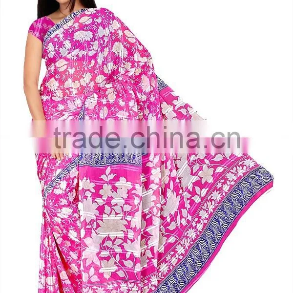 Beckoning Bhagalpuri Silk Wine Color Jacquard Print Resham Saree photo-4