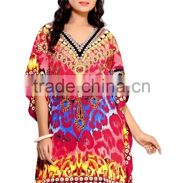Canvas Crepe Printed Kaftan / Kaftan Dubai/moroccan Dress Kaftan for Sale photo-4