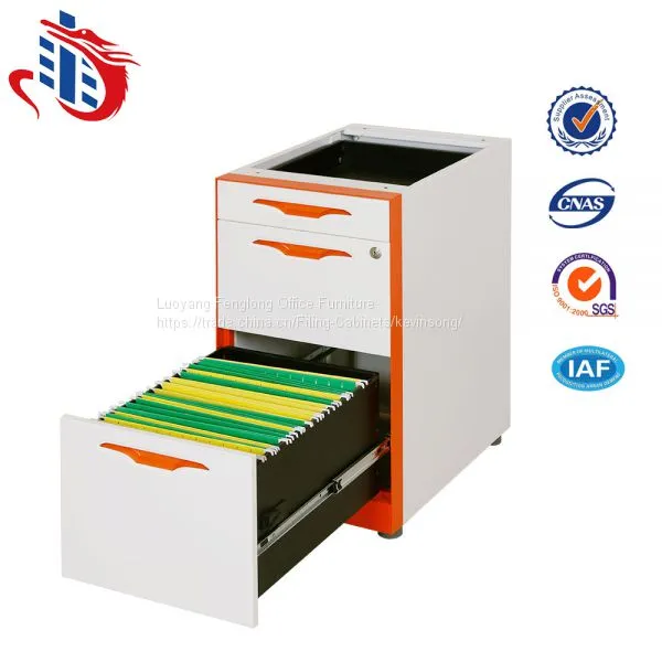 Luoyang Factory Direct 3 Drawers Pedestal Metal Filing Cabinets photo-5