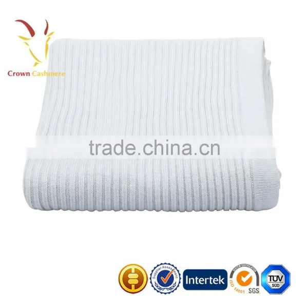 Plain China Knitted Newborn Baby Throw Blanket photo-2