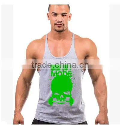2016 Trade Assurance 100% Cotton Custom Print Athletic Tank Top photo-4