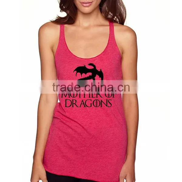 Women 100 Cotton New Model Wholesale Custom Silk Screen Printed Tank Top photo-4