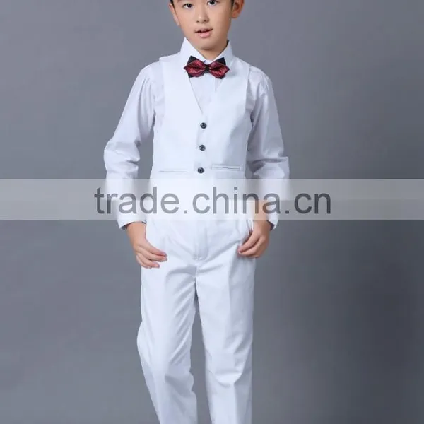 New Style High Quality Factory Price White Color Boy Suit photo-3